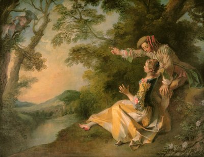 Amanti in un paesaggio da Nicolas Lancret